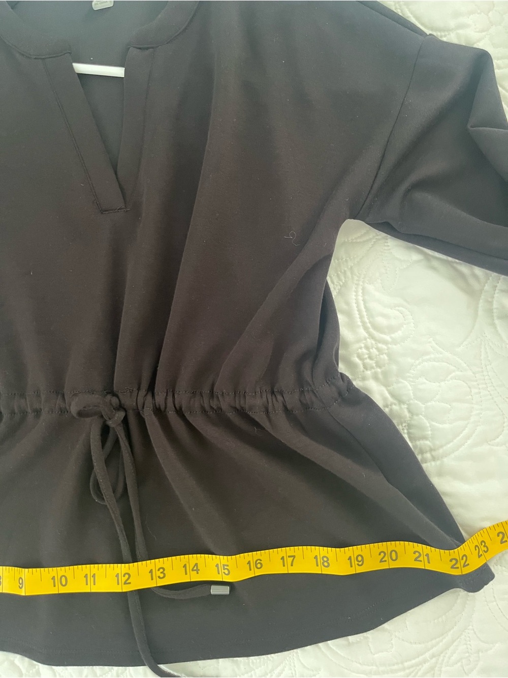 Cable & Gauge Black Drawstring Waist Pullover Size XS - Picture 12 of 13